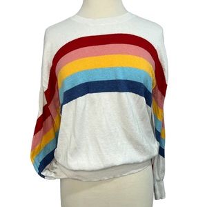 27 Miles Malibu rainbow sweater light layer size small